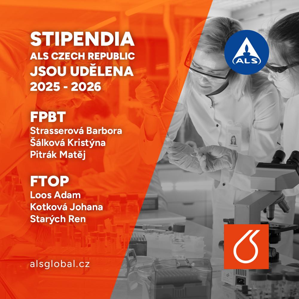 Stipendia ALS Czech Republic udělena R. Starých, J. Kotkové a A. Loosovi