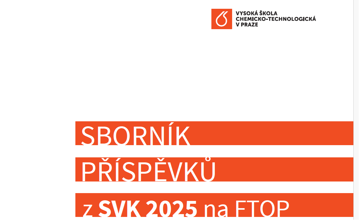 Sborník příspěvků z SVK 2025 na FTOP