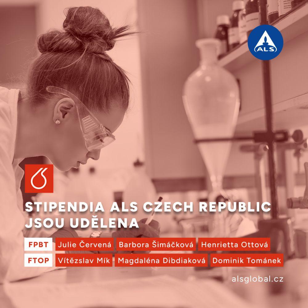 Stipendia ALS Czech Republic udělena V.Mikovi, M. Dibdiakové a D. Tománkovi!