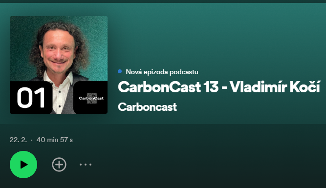Prof. Vladimír Kočí hostem v CarbonCastu