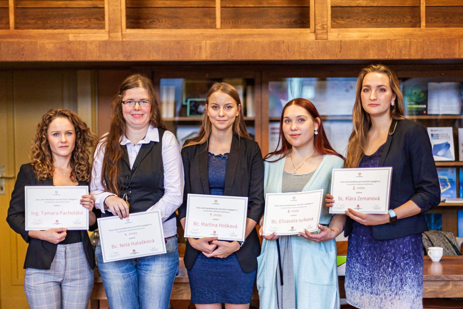 Studentky FTOP bodovaly v rámci Ceny Julie Hamáčkové