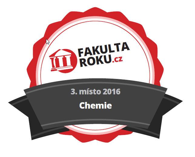 A jsme třetí v republice. V anketě fakulta roku - mezi chemickými... Pro letošek hlasujte do 31.3.2017!!